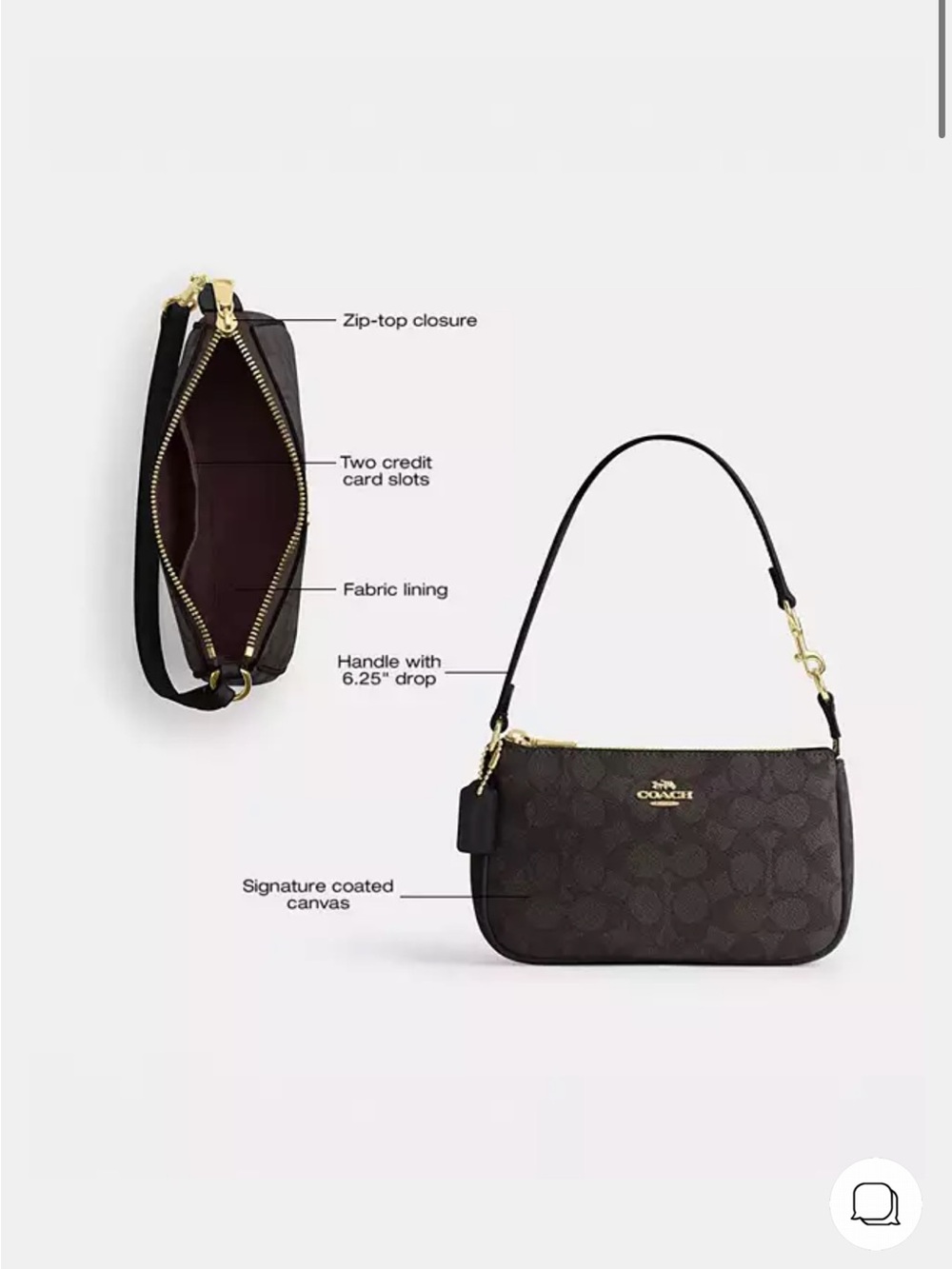 Coach Powder Pink Nolita 19 - Picture 7 of 7